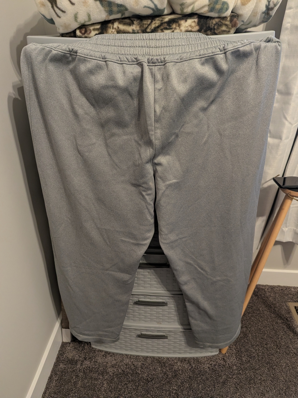 tek gear Men's Light Gray Elastic-Waist Joggers